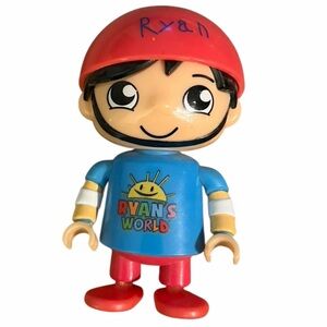 Ryan’s World Figure Toy | Red Helmet Blue Shirt | Kids Collectible